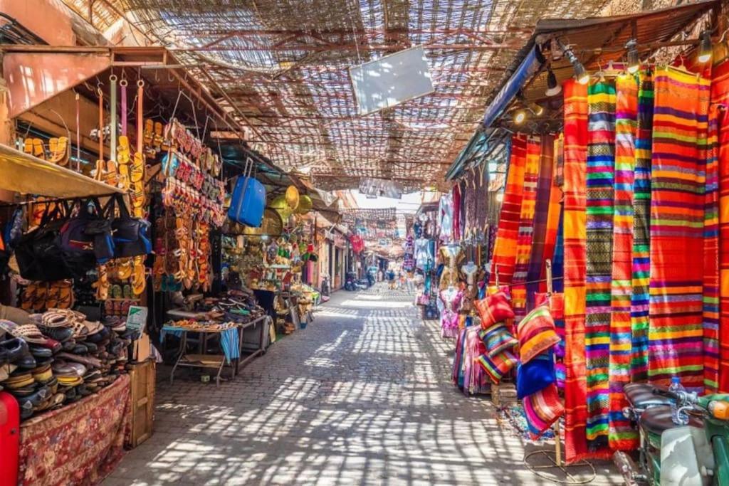 Sunny Terrace & Comfy Beds In Marrakech Appartement Marrakesh Buitenkant foto