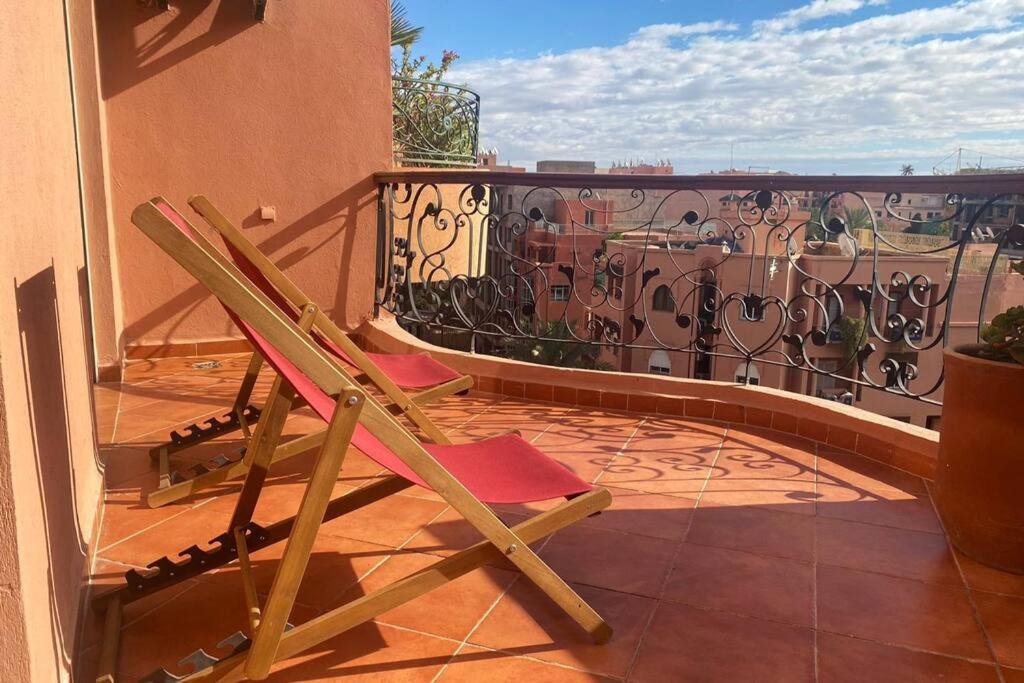 Sunny Terrace & Comfy Beds In Marrakech Appartement Marrakesh Buitenkant foto